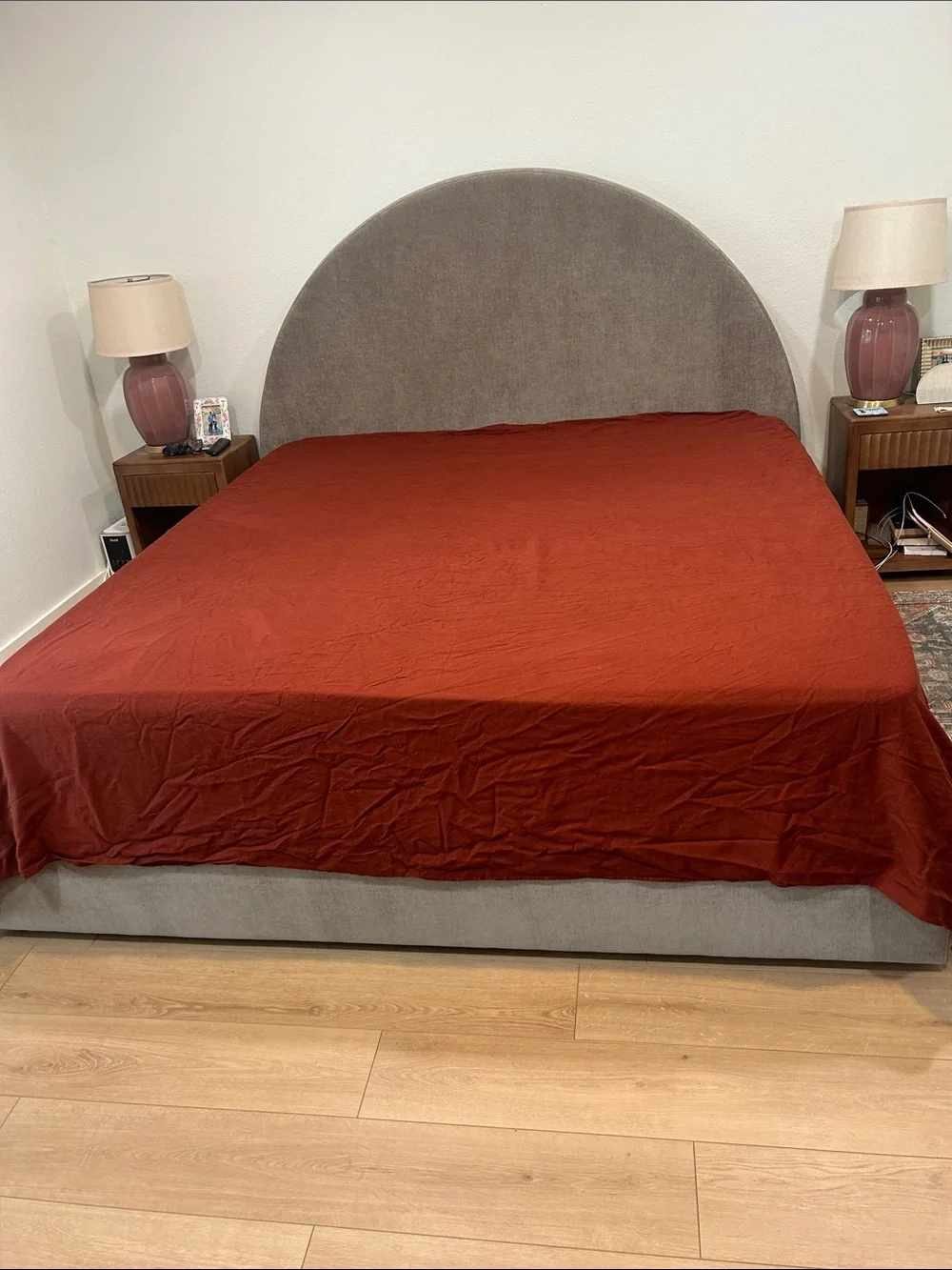 Casaluna Rust Linen King Duvet Set